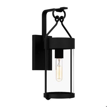 Quoizel Corbin 1-Light Earth Black Outdoor Wall Lantern CRB8407EK